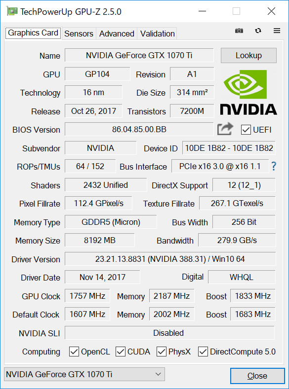 palit GeForce gtx1070tiの+spbgp44.ru