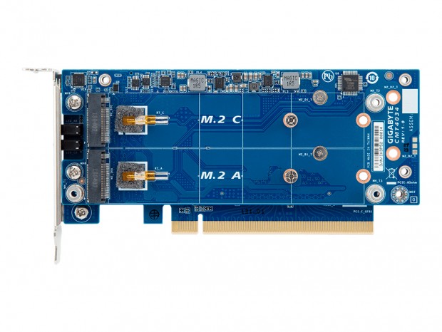 GIGABYTE、4枚のNVMe M.2 SSDを搭載できるロープロ対応PCIe変換カード「CMT4034」 - エルミタージュ秋葉原