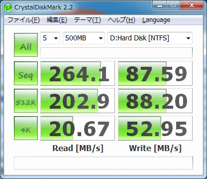 CrystalDiskMark 2.2