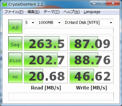 CrystalDiskMark 2.2