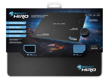 ウォーターレジスタントコーティングのゲーミングマウスパッド、ROCCAT「Hiro」発売