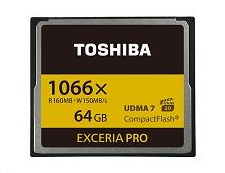 世界最速、書込150MB/sのVPG-65対応デジタル一眼向けCF、東芝「EXCERIA PRO」シリーズ発売