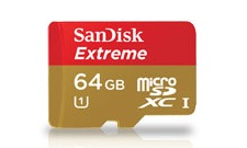 SanDisk、市場最速の64GB microSDXCカード「Extreme UHS-I Card」シリーズ発表