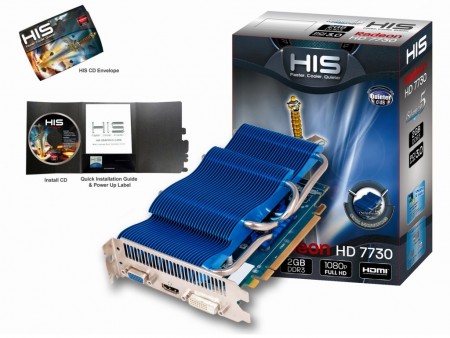 HIS、パッシブクーラー搭載のRadeon HD 7730「HIS 7730 iSilence 5 2GB DDR3」