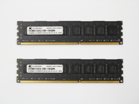 Richland対応のDDR3-2133デュアルチャネルメモリ、OCMEMORY 「OCM2133CL10D-16GB」