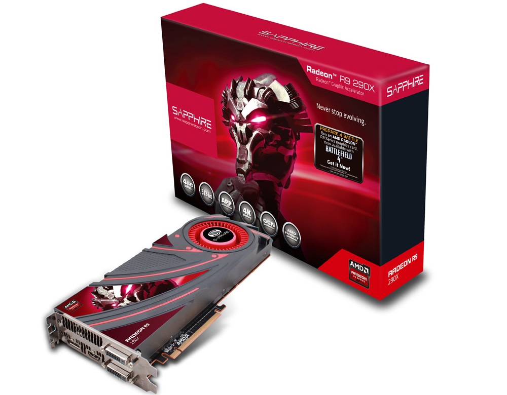 R9 290X 4G GDDR5 PCI-E DUAL DVI-D/HDMI/DP FULL BF4 EDITION