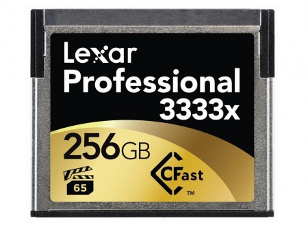 Lexar、最大読込500MB/sの世界最速メモリーカード「Professional 3333x CFast 2.0 Card」リリース