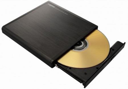 国内最小サイズのポータブルDVD-ROMドライブ、ロジテック「LDV-PMH8U2NBK」