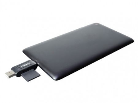ミヨシ、USB＆microUSBデュアルコネクタ対応microSD/SDカードリーダー「SCR-SD03/BK」