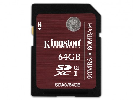 Kingston、4KおよびウルトラHDビデオ撮影に最適なSDHC/SDXC UHS-I Speed Class3カード