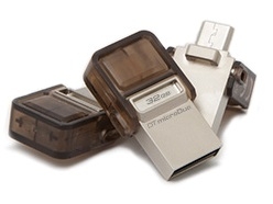 USB/micro USBデュアル対応フラッシュメモリ「DataTraveler microDuo」シリーズ