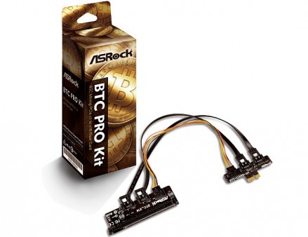 PCIe（x1）を（x16）に変換するマイニング向けライザーカード、ASRock「BTC PRO Kit」