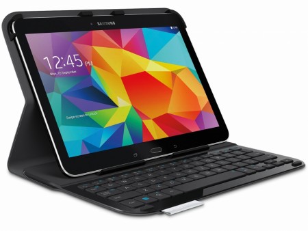 Logitech、Galaxy Tab 4をクラムシェルスタイルで使用できる保護カバー＆スタンド付キーボード発売