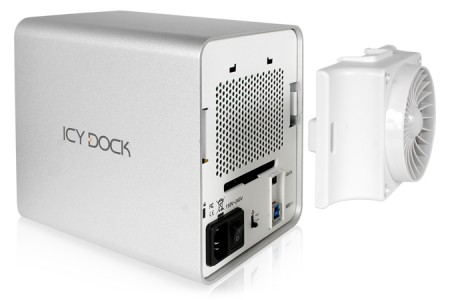 USB3.0/eSATA3.0対応の4ベイ外付HDDケース、ICYDOCK「MB561U3S-4S」