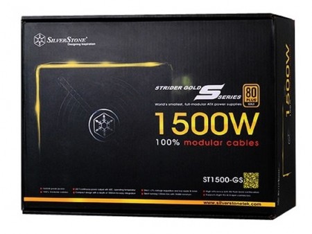 奥行180mmの1500W GOLD認証電源ユニット、SilverStone「SST-ST1500-GS」