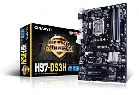 GIGABYTE、「Ultra Durable」準拠のLGA1150対応スリムATXマザーボード「GA-H97-DS3H」