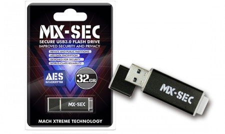 Mach Xtreme、USB3.0インターフェイスのフラッシュドライブ「MX-SEC」シリーズ登場