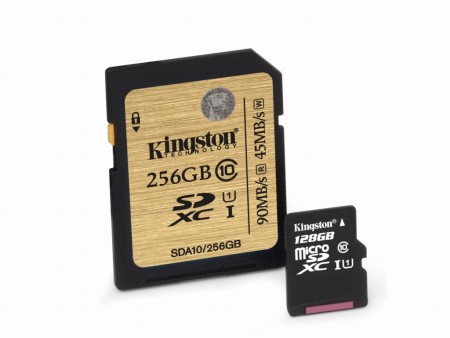 Kingston、高解像度撮影に最適な256GB SDXCカードと128GB microSDXCカードをリリース