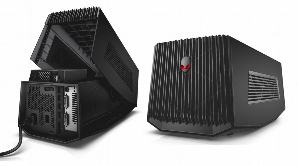 デスクトップ向けVGAを増設できる「Graphics Amplifier」。460Wの電源ユニットを内蔵し、ハイエンドモデルにも対応する