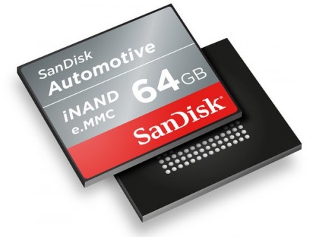 SanDisk、高機能車載情報システム向けフラッシュメモリ「Automotive iNAND」など2種