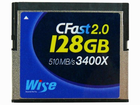 アミュレット、最大転送510MB/s、3,400倍速のCFast2.0カード「Wise CFast 2.0」発売