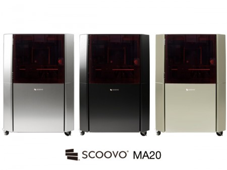 アビーの光学造形3Dプリンタ「SCOOVO MA」に新型。大型造形の「MA25」＆高精細な「MA20」発売