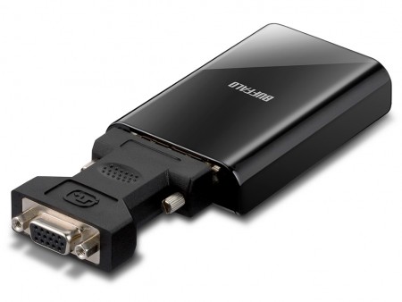 USB2.0ポート接続のディスプレイ増設アダプタ、バッファロー「GX-DVI/U2C」