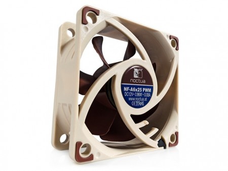 独自インペラデザイン採用の60mm口径汎用ファン、Noctua「NF-A6x25 PWM