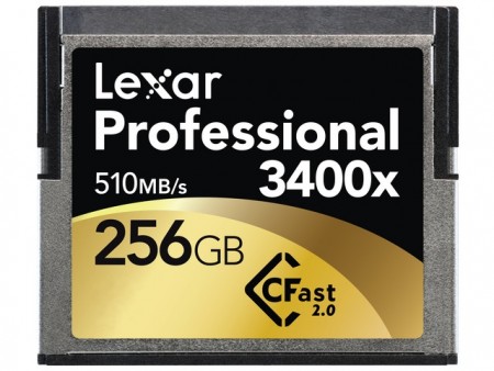 読込510MB/s、3,400倍速のCFast2.0カード、Lexar「Professional 3400x CFast 2.0」