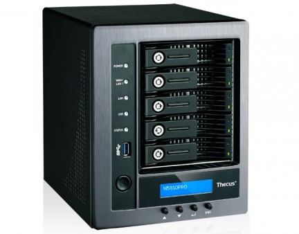 4コアCeleronを搭載するビジネス向け5ベイNAS、Thecus「N5810PRO」