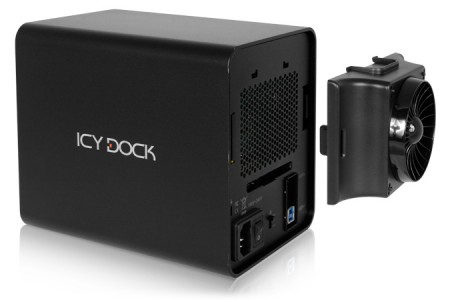 ICYDOCK、USB3.0/eSATA対応の4ベイリムーバブルHDDケース「ICYCube」