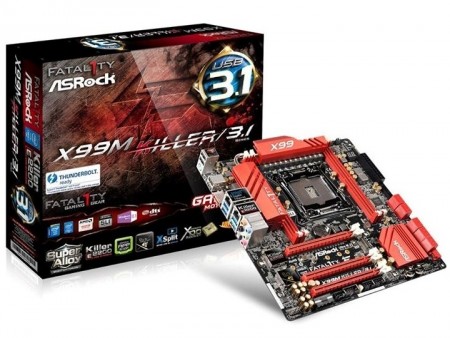 ASRock、MicroATX対応のIntel X99マザーボード「X99M Killer」にUSB3.1対応モデル追加