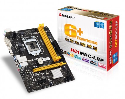 売価49ドルのLGA1150対応MicroATXマザーボード、BIOSTAR「H81MDC-LSP」