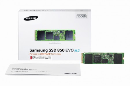 V-NAND TLC採用のSATA3.0 SSD、Samsung「SSD 850 M.2/mSATA」発売開始 エルミタージュ秋葉原