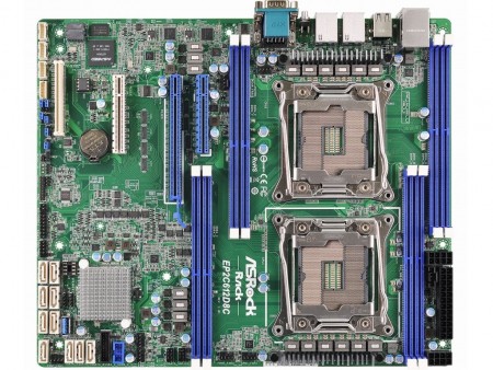 ASRock Rack、ATXフォームファクタ対応のデュアルXeonマザー「EP2C612D8C」