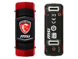 MSI、「GAMING series」コンセプトのカッコよすぎるSLIブリッジ「GAMING SLI Bridge」リリース