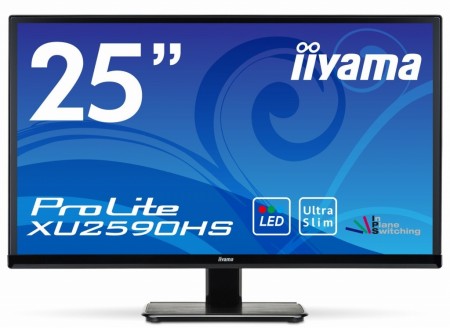 ブルーライト低減機能搭載のAH-IPSパネル採用25型フルHD液晶、iiyama「ProLite XU2590HS」