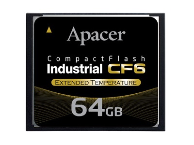 最大転送115MB/sの高汎用コンパクトフラッシュ、Apacer「Industrial CF6」シリーズ