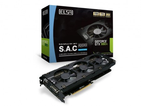 静音・高冷却な3連S.A.Cファン搭載GTX 980 Ti OC「ELSA GeForce GTX Ti 6GB S.A.C」