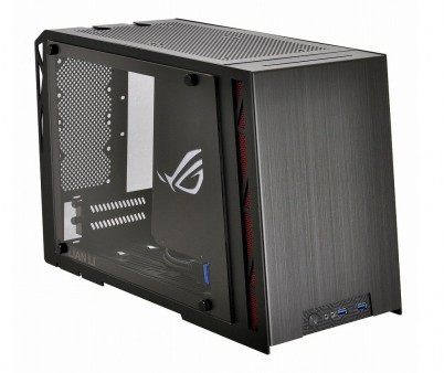 Lian Li、“JAZZ風”傾斜のASUS「R.O.G.」認定Mini-ITXアルミケース「PC-Q17」リリース