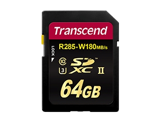 Transcend、読込285MB/sのUHS-II対応SDカード「SDHC/SDXC UHS-II U3」