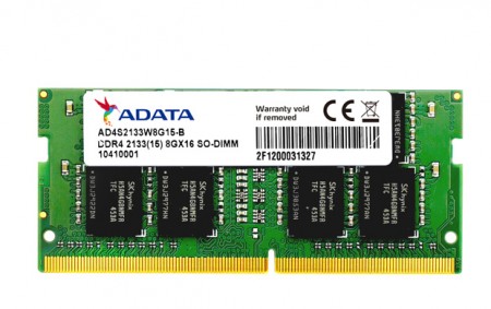 ADATA、動作クロック2,133MHzのノートPC向けDDR4メモリ「Premier DDR4 2133 SO-DIMM」