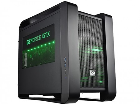 XIGMATEK、NVIDIAコラボのCube型MicroATXケース「Aquila-NV Double-W Black」