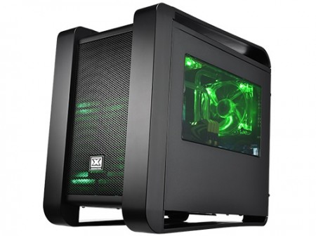 XIGMATEK、NVIDIAコラボのCube型MicroATXケース「Aquila-NV Double-W Black」