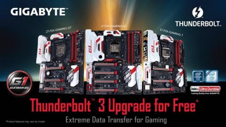 GIGABYTE、「Thunderbolt 3」認証マザーボードのラインナップ拡大。新たに3モデルが追加