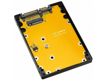 mSATA/M.2 SSDを2.5インチSSD化できるアルミニウムケースがProjecMから登場