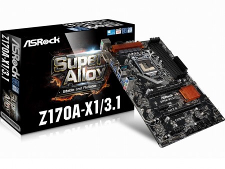 ASRock、USB3.1 Type-C対応のIntel Z170マザーボード「Z170A-X1/3.1」