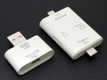 スマホやPCで手軽にデータ共有。上海問屋、USB Type-CやmicroUSB搭載カードリーダーを999円で発売