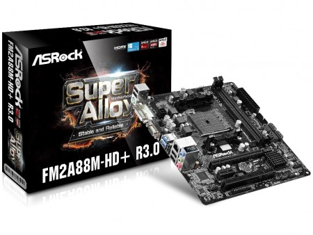 ASRock、A88Xチップ搭載のコストパフォーマンスMicroATX「FM2A88M-HD+ R3.0」12月下旬発売