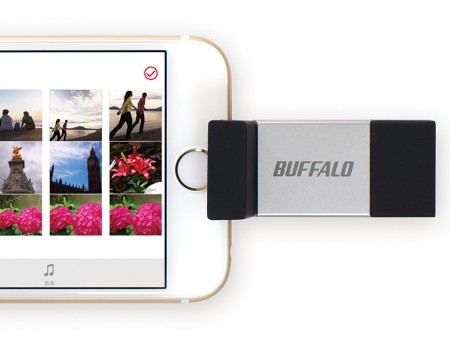 Lightning端末に直接接続できるTouch ID指紋認証対応メモリ、バッファロー「RUF3-AL」シリーズ